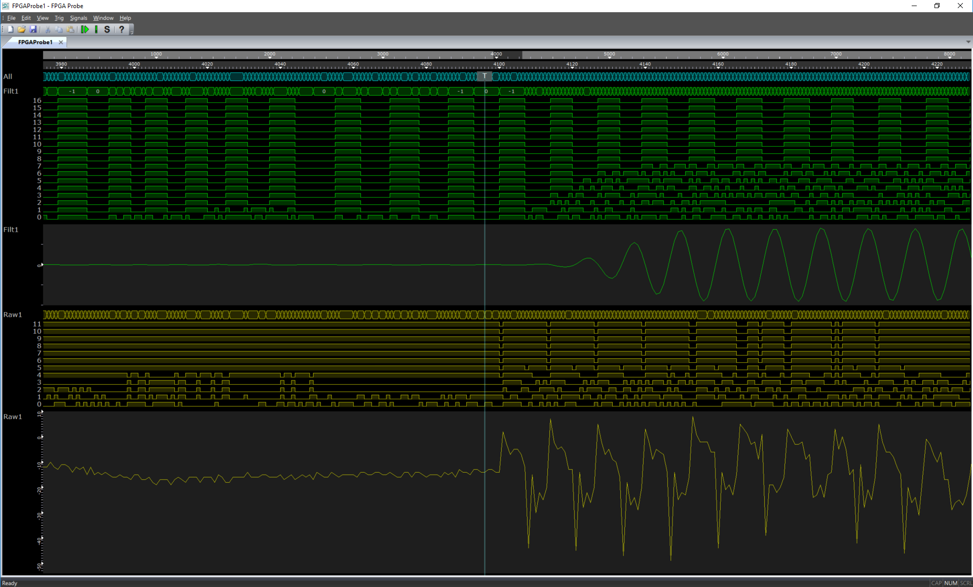 Logical analysis. Логический анализатор FPGA. Logic Analyzer transfer.